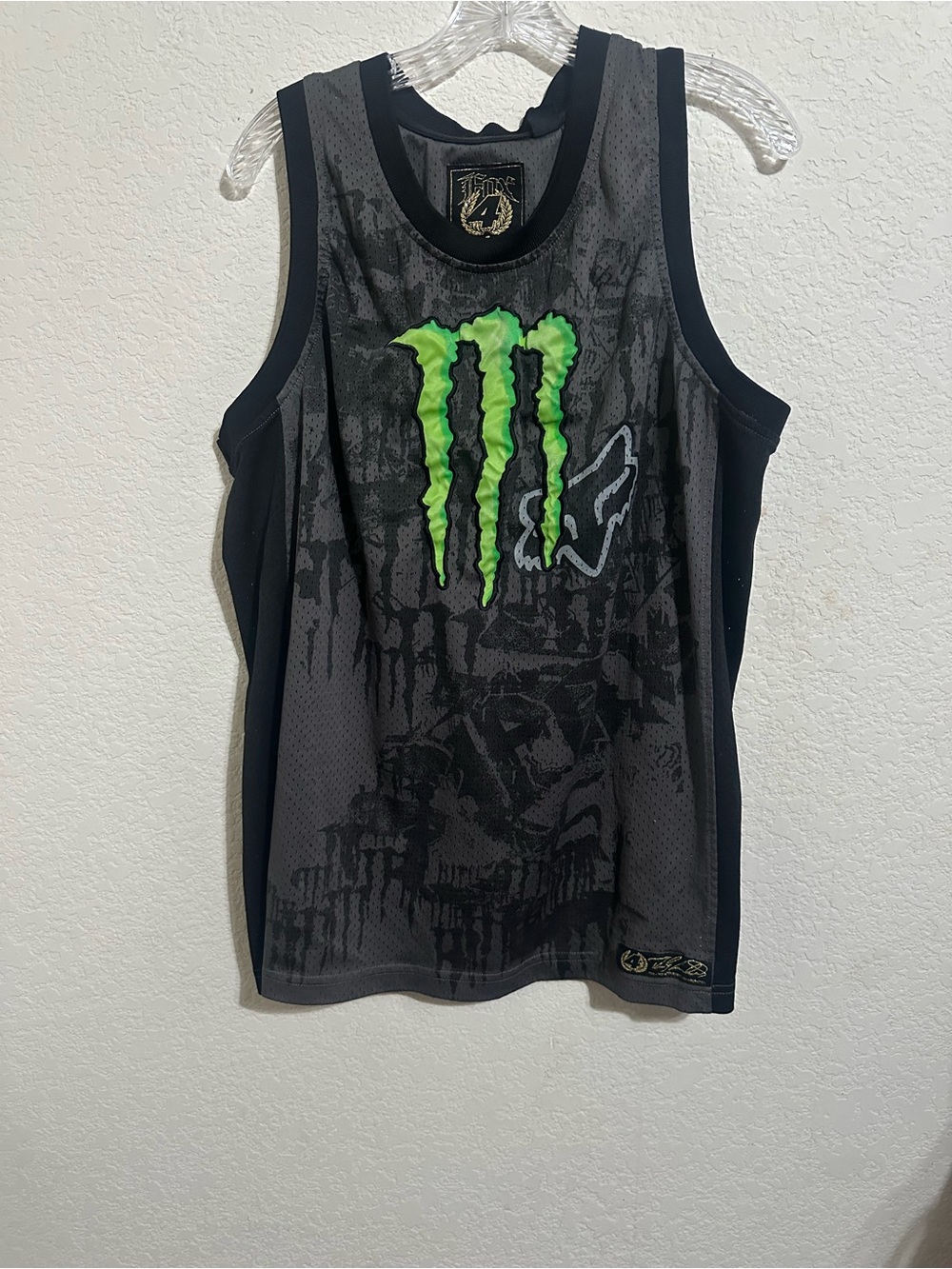 Fox Jersey x Monster Logo Men’s size XL Flawed*